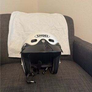 SHOEI RJ Air Platinum open face helmet